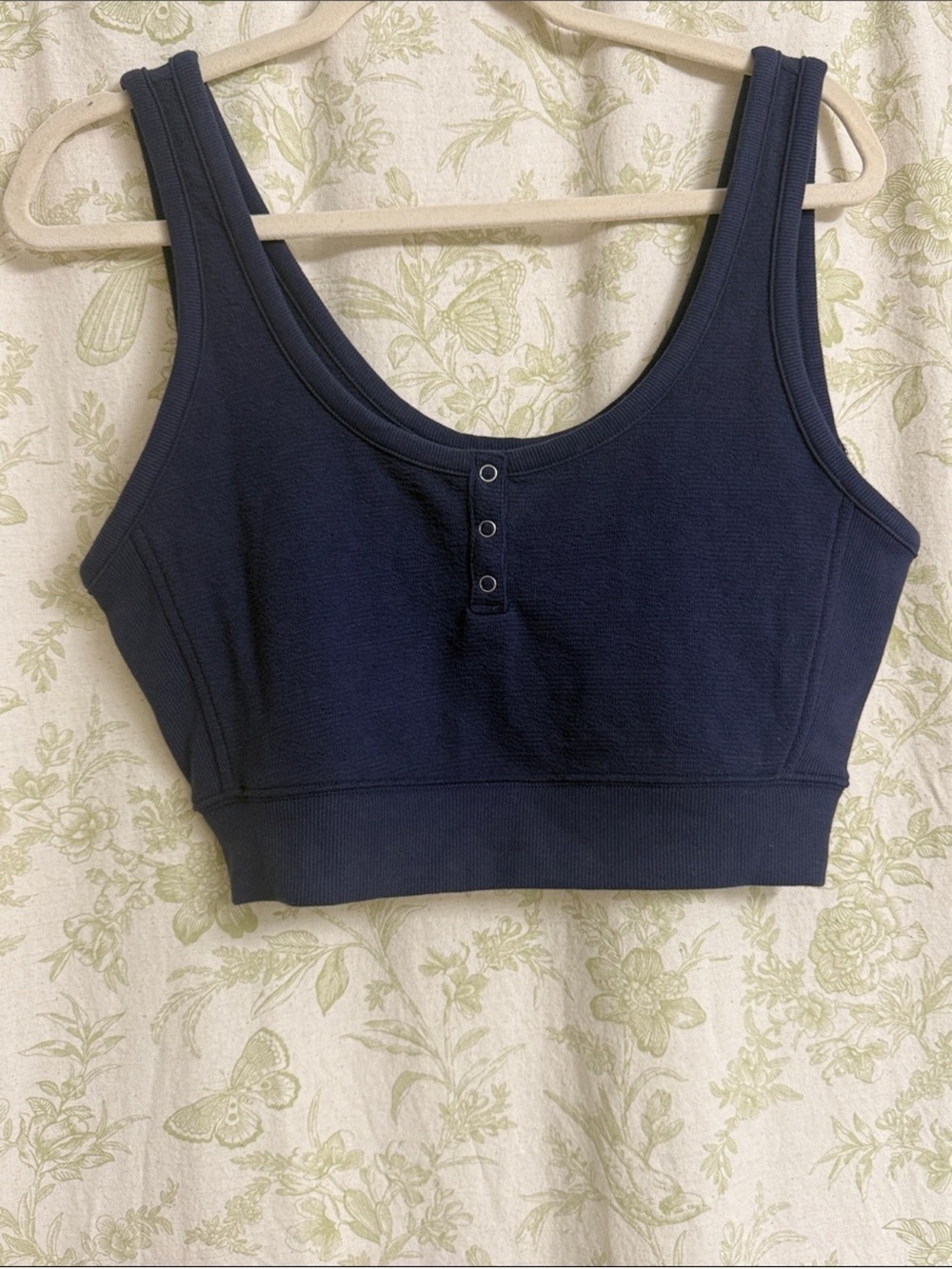 Aerie Navy Cropped Tank